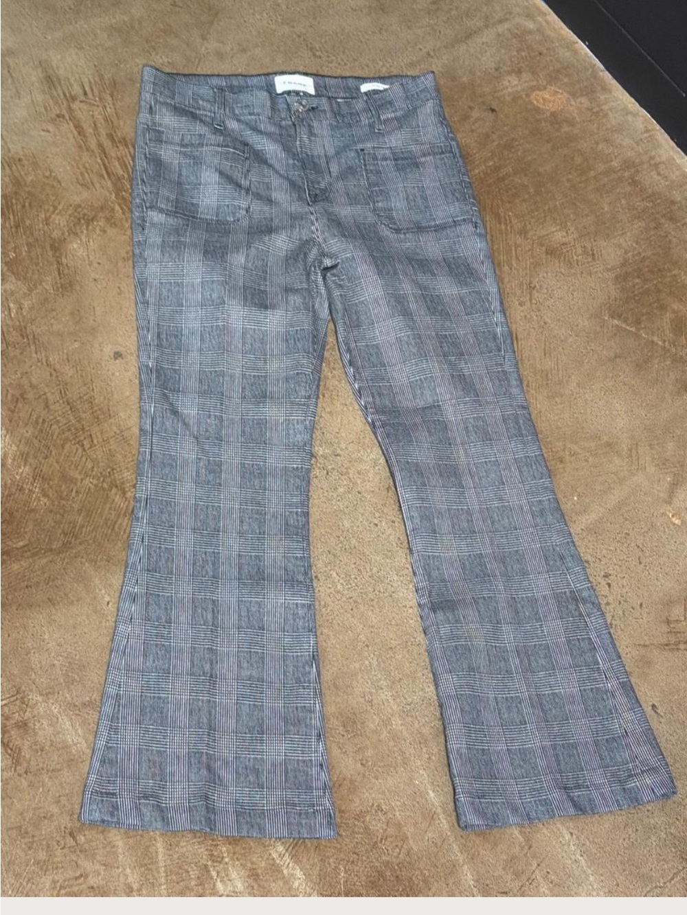 Frame LeBardot Houndstooth Pants
